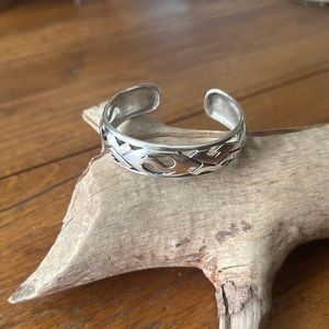 Sterling silver cuff bracelet